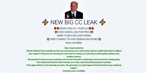 card leaks|Dark web market BidenCash leaks info on two million。